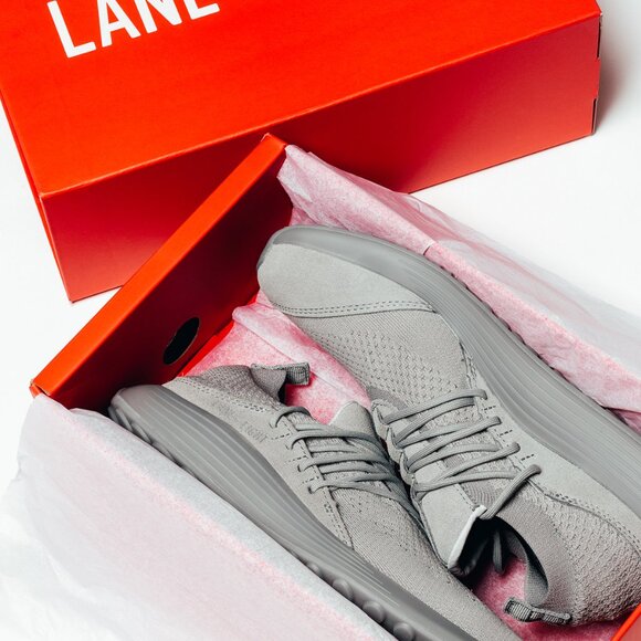 🆕 LANE-EIGHT MENS UNISEX 8 HITT WORKOUT TRAINERS SHOES LUNAR STONE GREY AD1 - Picture 1 of 11